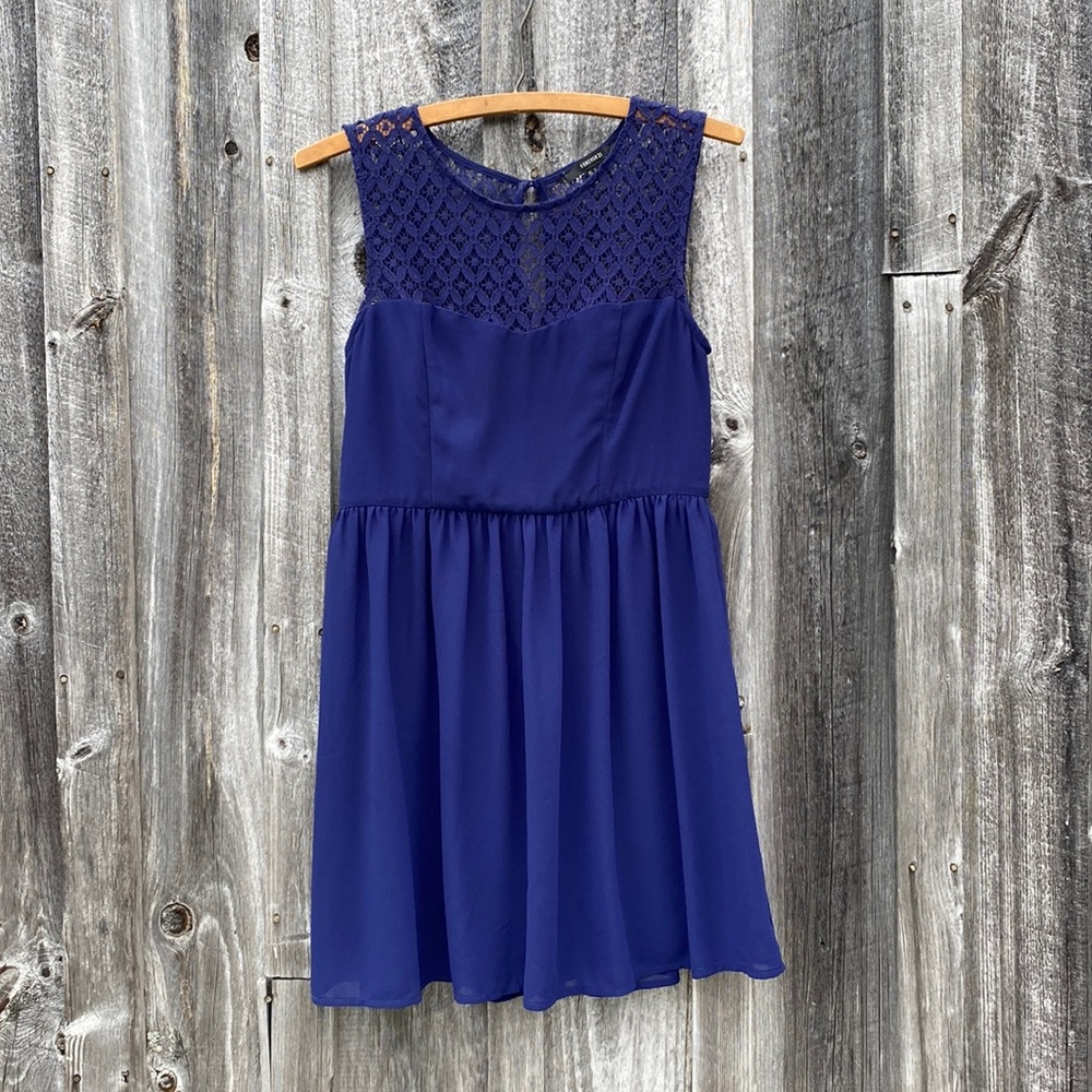 Forever 21 Blue Lace Dress